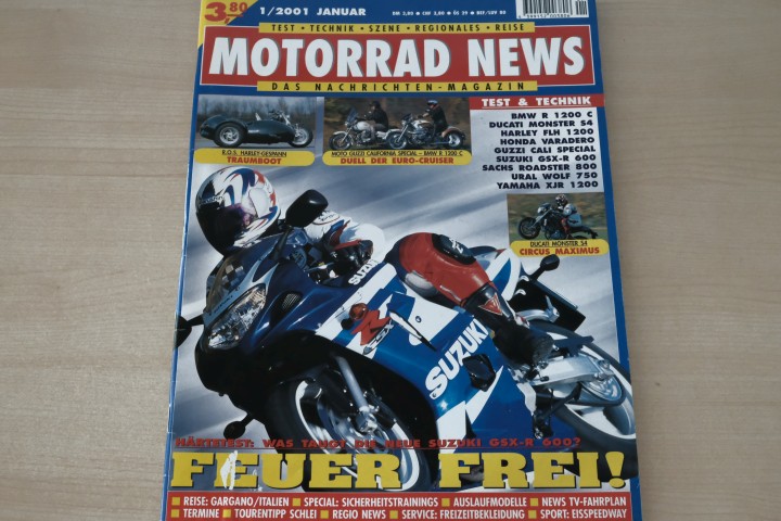 Deckblatt Motorrad News (01/2001)